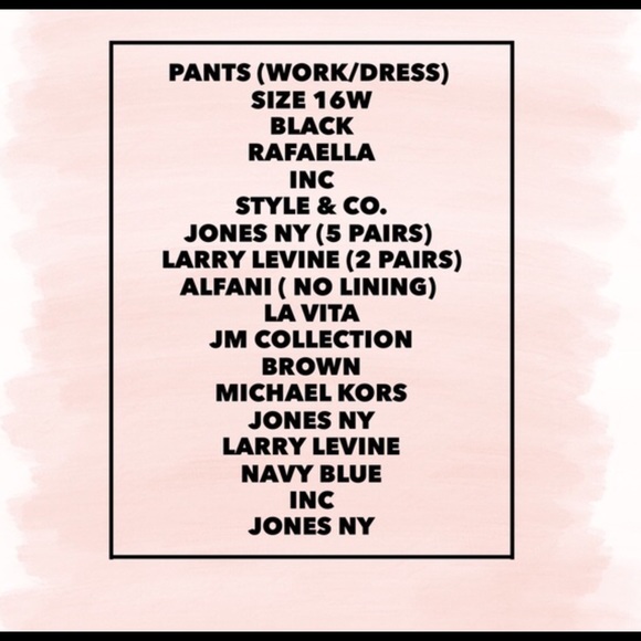 several to pick from Pants - Back Pants Blow Out! size 16W!